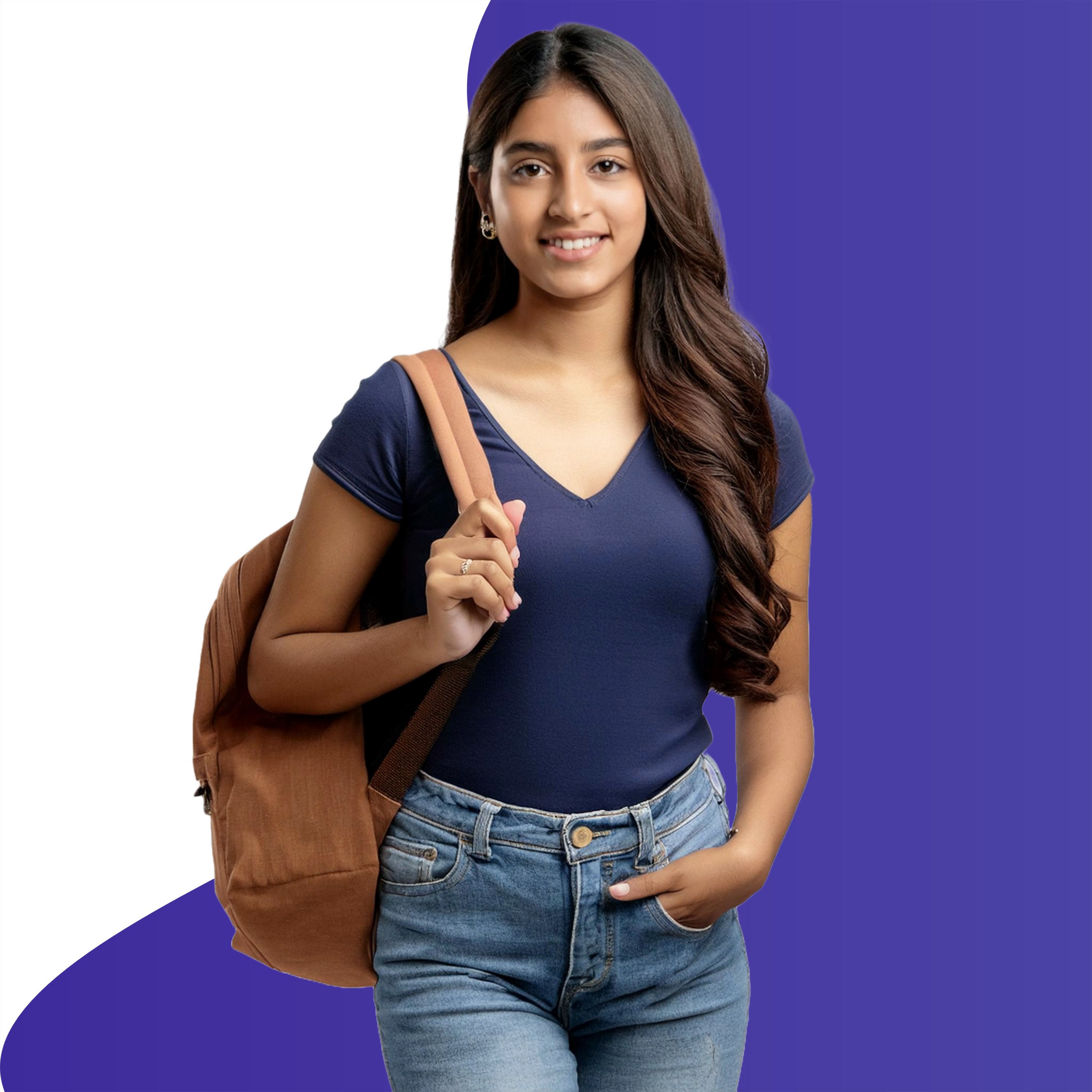 Student with a backpack heading to ALLEN coaching class