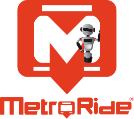 MetroRide White Logo